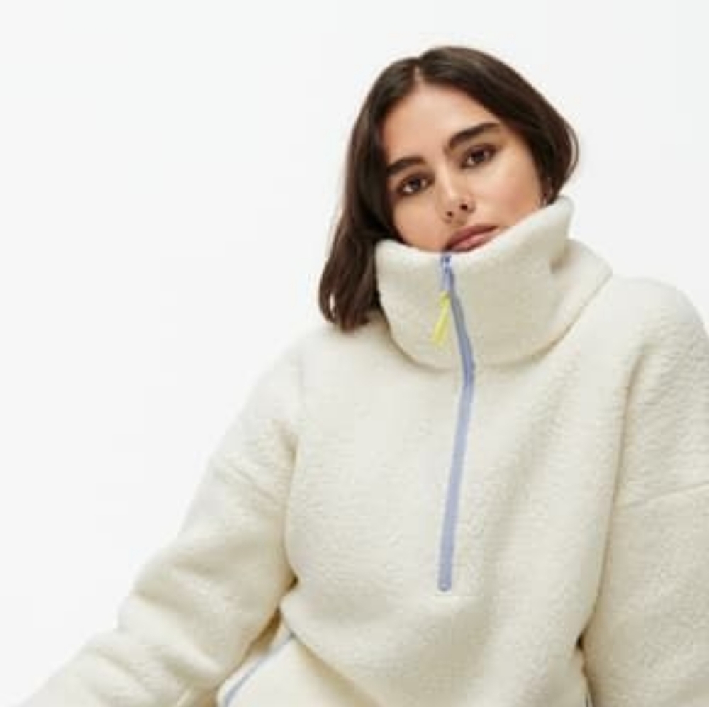 jcrew Polartec half zip